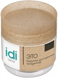 Емкость для продуктов пластиковая с завинчивающейся крышкой 0,50л Palermo, бесцветный IDIland 2211160