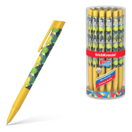 Ручка шариковая автоматическая ErichKrause Color Touch Lime, синяя 56128