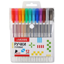 Ручки гелевые набор 12 цветов Devente Hit 0,5мм 5051375