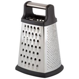 Терка 4 грани h-20см из нержавеющей стали, ручка - металл/пластик, прорезиненное основание Esperto Mallony 965011
