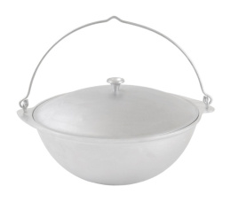 Казан походный алюминиевый литой  6,0л с крышкой Kukmara кп61