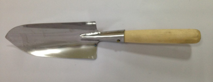 Совок посадочный оцинкованный большой деревянная ручка