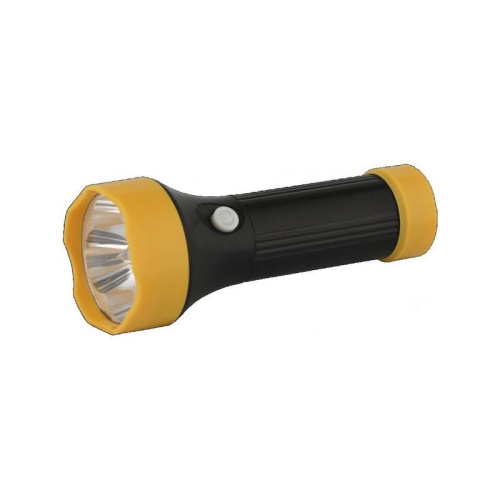 Фонарь на батарейках светодиодный  4LED, черный (АААх3) Ultraflash 5002-TH