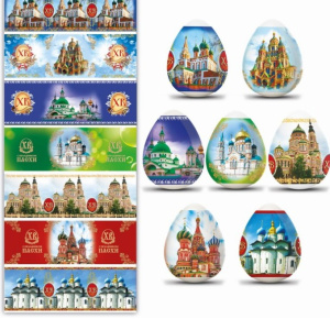 Термопленка на 7 пасхальных яиц Церкви