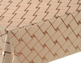 Клеенка столовая на тканевой основе 1,4х20м Tango Металлик 0107J (золото)