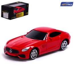 Машина металлическая Mercedes-AMG GT S 1:64 7х2,8х2см, красный, в коробке Автоград 7153009