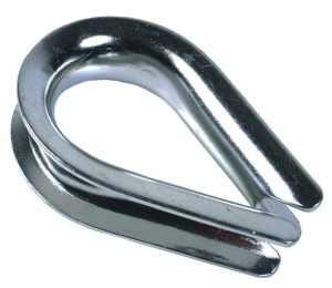 Коуш для стальных канатов, оцинк.10 мм 58010