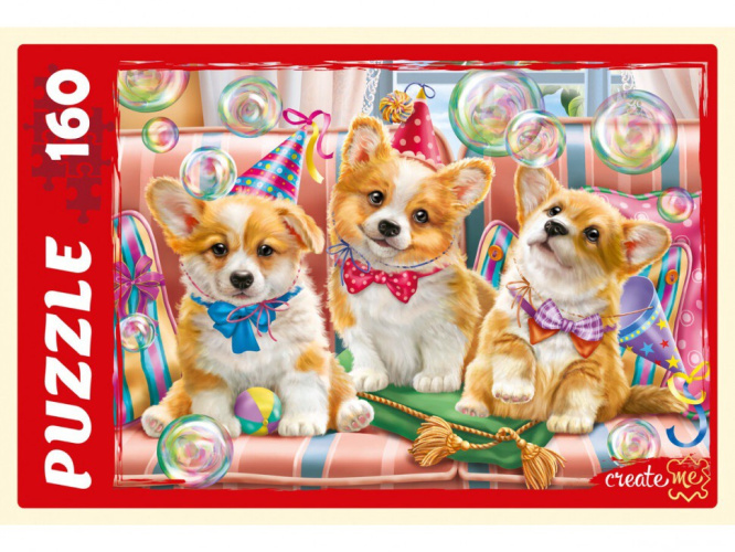 Пазлы  160 элементов Милые корги П160-7122