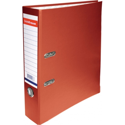 Папка-регистратор 70мм PVC ErichKrause, красный 13618