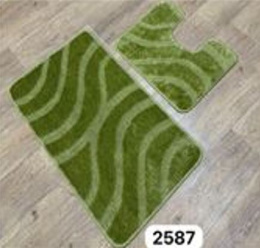 Комплект ковриков напольных для ванной и туалета на латекс. основе Maximus Классик 2пр. 50х 80см/40х50см, Khaki /хаки Confetti  587