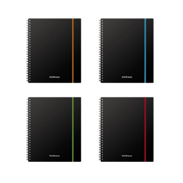 Тетрадь  80 листов ErichKrause Accent Ассорти, гребень, на резинке 53141