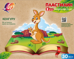 Пластилин 30 цветов Луч Zoo 31С 2064-08