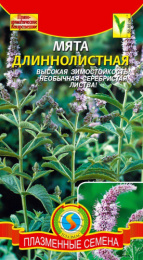 Мята Длиннолистная 0,03г цветной пакет Плазменные семена