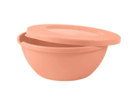 Миска пластиковая с крышкой 2,0л Helsinki персиковая карамель Plast Team PT107411040