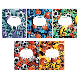 Тетрадь  18 листов клетка BG Мячи Т5ск18 62758