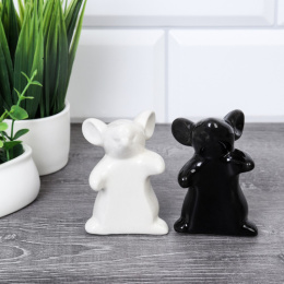 Набор для специй керамический 2 предмета Мышки Инь Янь, в инд/у 102/641652