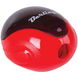 Точилка пластик с контейнером Berlingo Round, ассорти BBp_15001