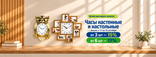 Часы настенные и настольные
