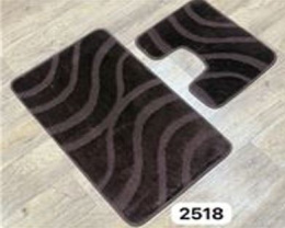 Комплект ковриков напольных для ванной и туалета на латекс. основе Maximus Классик 2пр. 50х 80см/40х50см, Brown/шоколадный Confetti  518