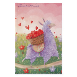 Блокнот А5  80 листов Престиж. Лавандовая лама 3-80-072/19