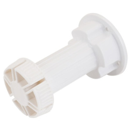 Опора мебельная пластиковая регулируемая Soller 95-130, белый Soller 42170