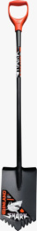 Лопата штыковая цельнометаллическая 18,5х30х120см, 1,5мм, с зубьями, V-ручка, Shark Finland 2331