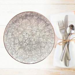 Тарелка керамическая мелкая 200мм Мрамор Радужный Дом РД22093