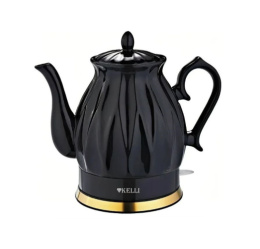 Чайник электрический 2,0л 2400Вт, керамический, диск, черный Kelli KL-1341
