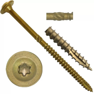 Шуруп 8х 80 с/нарезной д/дерева, пресшайба 320-808