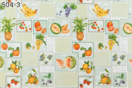 Клеенка столовая на тканевой основе ТВ 1,30х25м зеленый Колорит 504/3