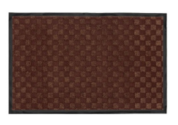Коврик придверный влаговпитывающий на резин. основе жаккард 40х 60см коричневый ComeForte