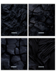 Тетрадь  96 листов Черные текстуры-1 96-0126