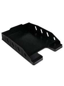 Лоток для бумаг Офис, черный ЛК-5128