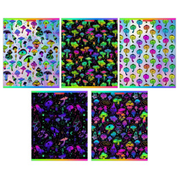 Тетрадь  48 листов Неоновые грибы 13079/5