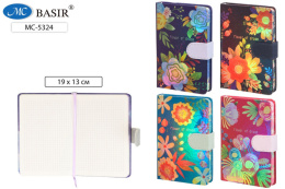 Книжка записная А5 112 листов Flower of Dream, на магнитной застежке, ассорти МС-5324