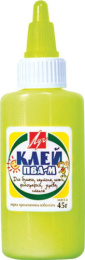 Клей ПВА   45г ПВА-М Луч, желтый флакон 20С 1351-08