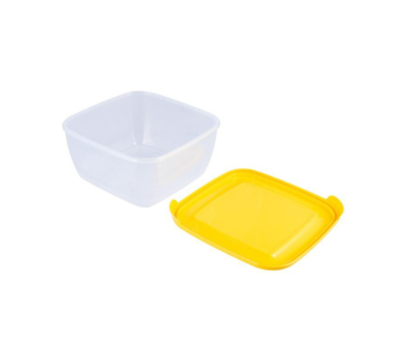 Контейнер для СВЧ пластиковый 2,5л квадратный Лайт Полимербыт С544