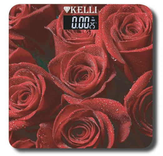 Весы напольные электронные стеклянные, до 180кг Kelli KL- 1514