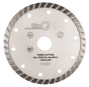 Диск алмазный Ring ТУРБО 125х7х2,1х22,2 мм 247237