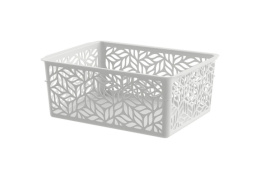 Корзина универсальная пластиковая  1,4л 19х14х7,5см Linden светло-серый IDIland 221313021/03