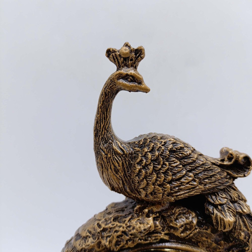 Часы настольные декоративные Павлин Радужный Дом РД16658