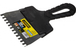 Шпатель нержавеющий 150мм пластиковая ручка, зуб 6х6мм, фасадный, ProFlat Professional Stayer 1009-15-06