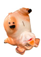 Копилка гипсовая Свинка на спине 28х23х20см Гарденвилл 326