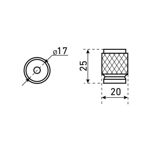Ручка-кнопка мебельная StahlBuro AP2706 2шт., SN сатин StahlBuro 42300