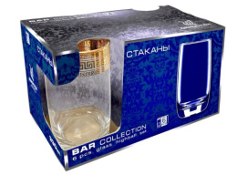 Набор стаканов стеклянных 6шт. 330мл высокие Кардамон, в п/у Декостек 158-ПТЗ4