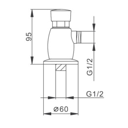 Кран для писсуаров Frap F7201 Frap 42884