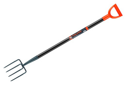 Вилы копальные 4-х рогие деревянный черенок V-ручка Finland 1924