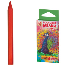 Мелки восковые  6 цветов Луч Zoo 12С 864-08