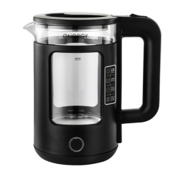 Чайник электрический 1,5л 1500Вт, E-256, стеклянный, диск, черный Energy 164138