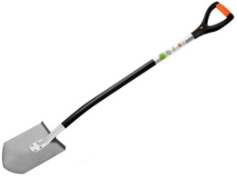 Лопата штыковая титановая 27х20х121см, 1,8мм, алюминиевый черенок, V-ручка, Ракета Центроинструмент 1101